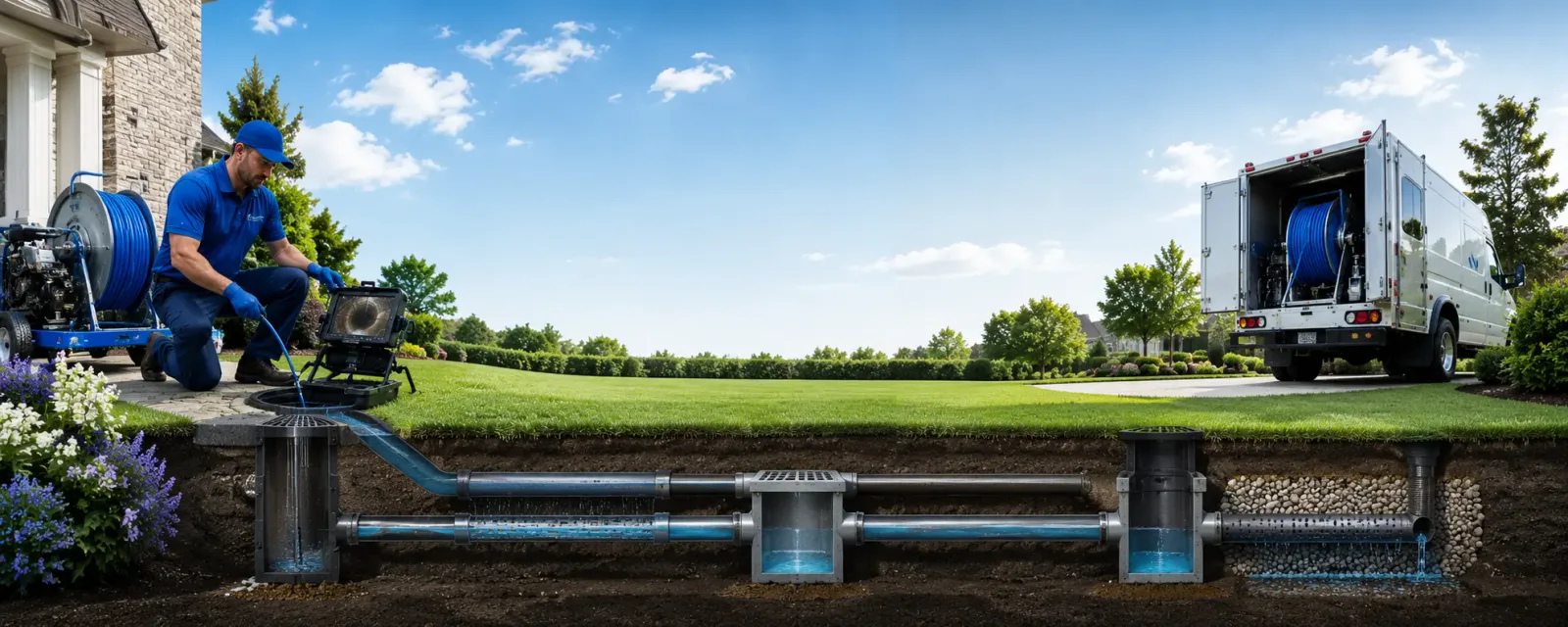 Outdoor drain cleaning information for South Elgin, IL